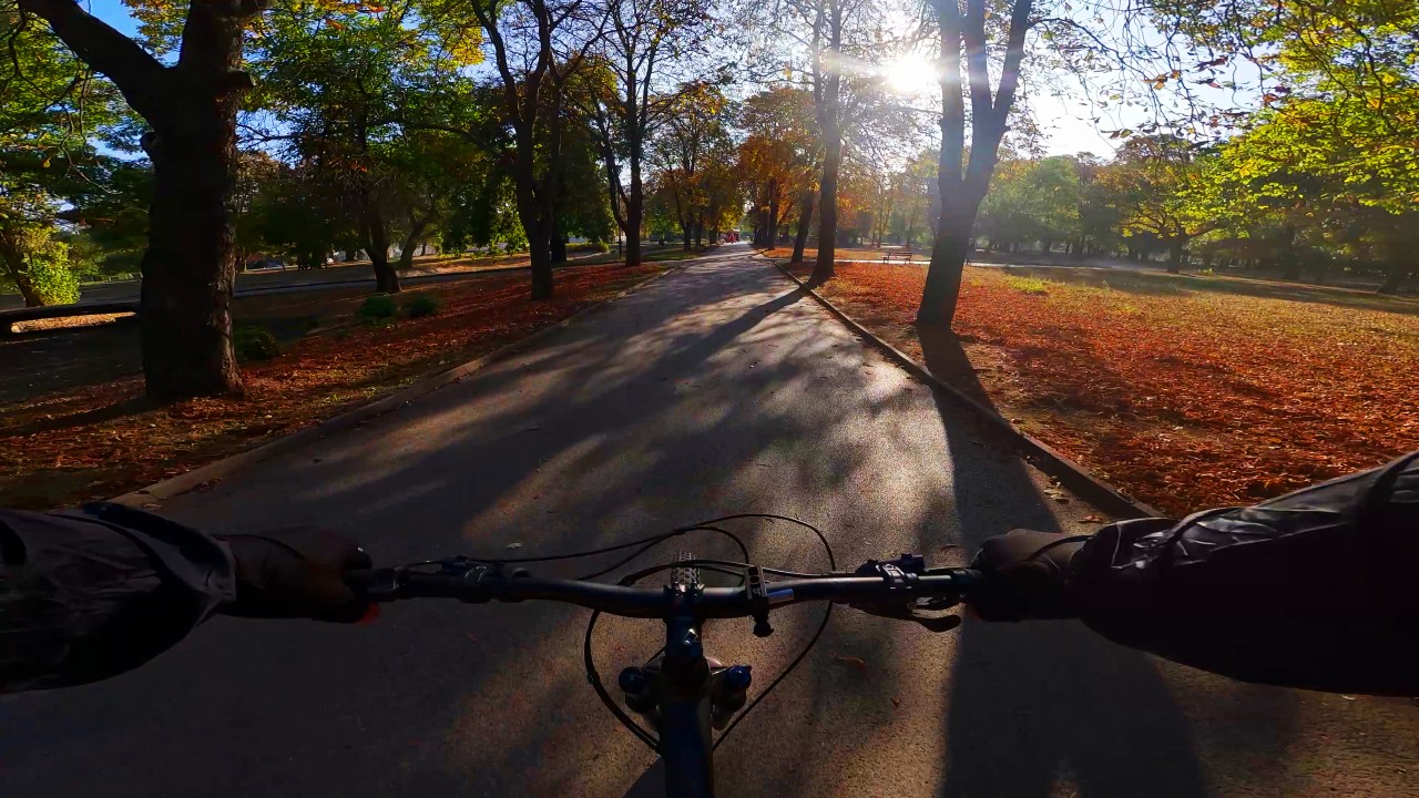 Sunrize in park St. St. Peter and Pavel Sofia Park Bike Tour 2